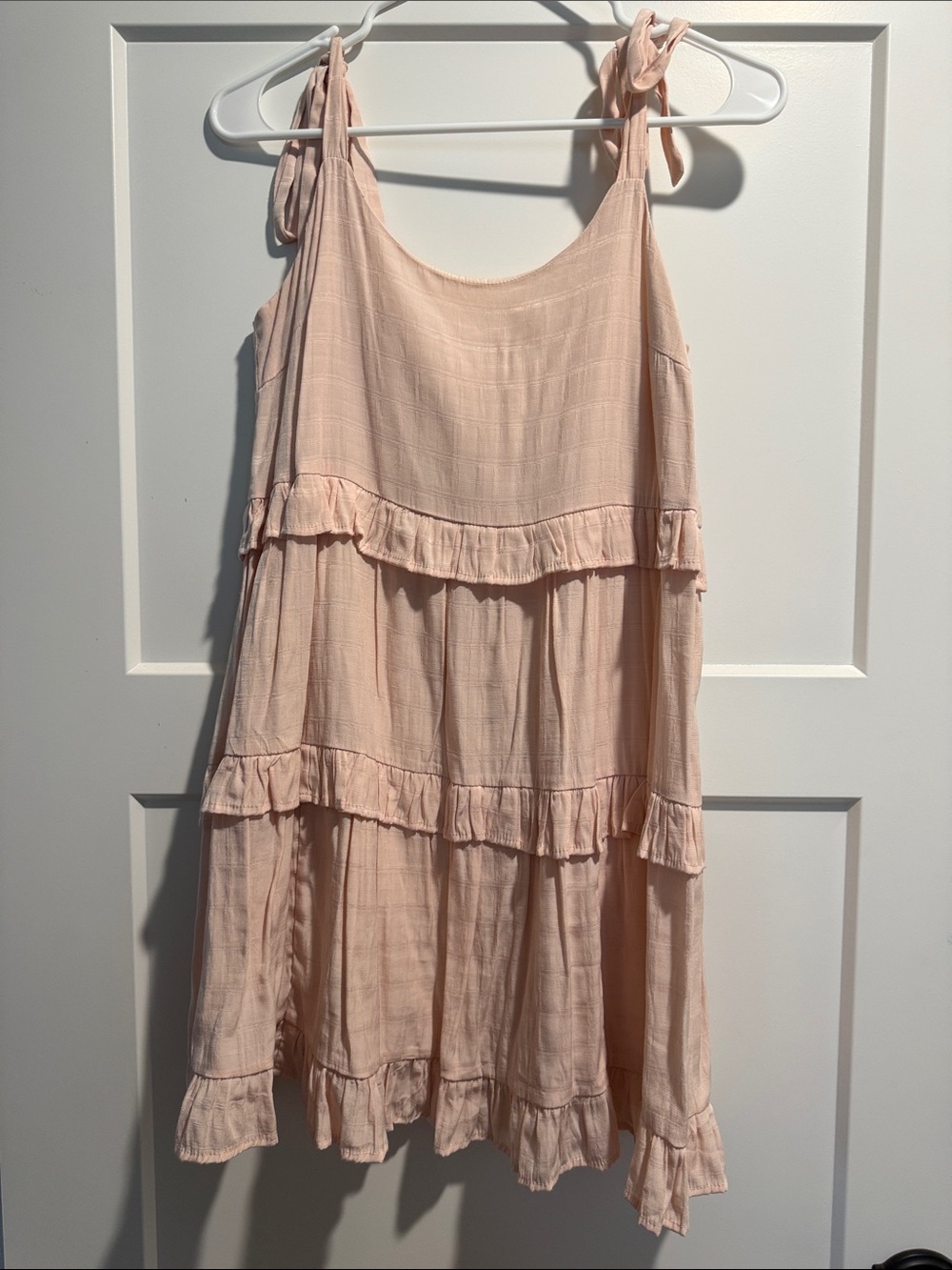 Altar’d State Peach Tie-Shoulder Sundress